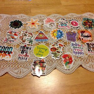 Boho, Hippie 20 new stickers for computer, scrapbooking, Etc